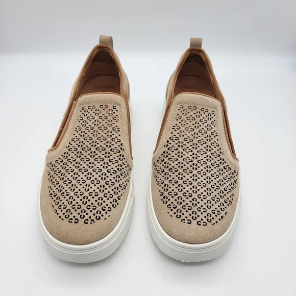 Vionic Women's Tan Perforated Slip-On Flats - Picture 2 of 6